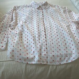 Loft lightweight cotton blouse dolman sleeves